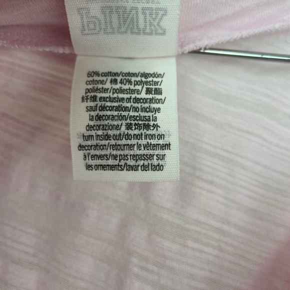 VS PINK pink v-neck sequins tee size L // 1705 - Picture 3 of 6